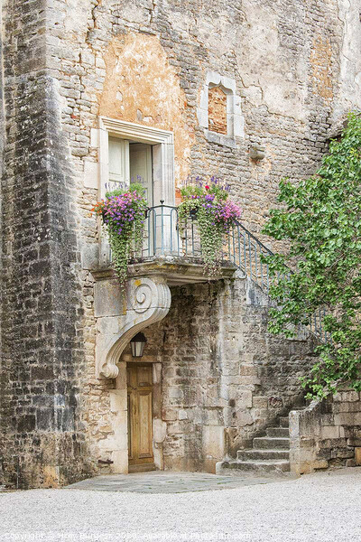 Enchanting Glimpse of Chateauneuf-en-Auxois, Franc Picture Board by Holly Burgess