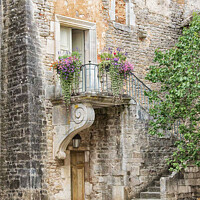 Buy canvas prints of Enchanting Glimpse of Chateauneuf-en-Auxois, Franc by Holly Burgess