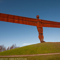 Buy canvas prints of "Gormley's Iconic Northern Angel" by Holly Burgess
