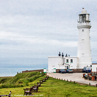 Buy canvas prints of Flamborough Light house  by Holly Burgess