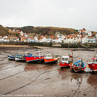 Buy canvas prints of Staithes by the sea  by Holly Burgess