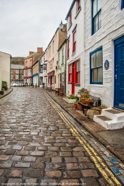 Staithes Street Picture Board by Holly Burgess