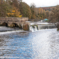 Buy canvas prints of Belper's Horseshoe Waterfall by Holly Burgess