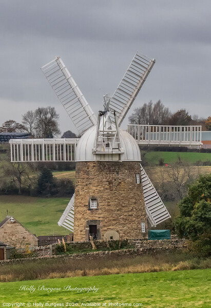 Heage Windmill Belper Picture Board by Holly Burgess