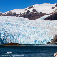 Buy canvas prints of Frozen Beauty of Chilean Fjords by Holly Burgess