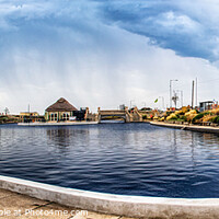 Buy canvas prints of Great Yarmouth Boating lake,  known as Venice boating lake  by Holly Burgess