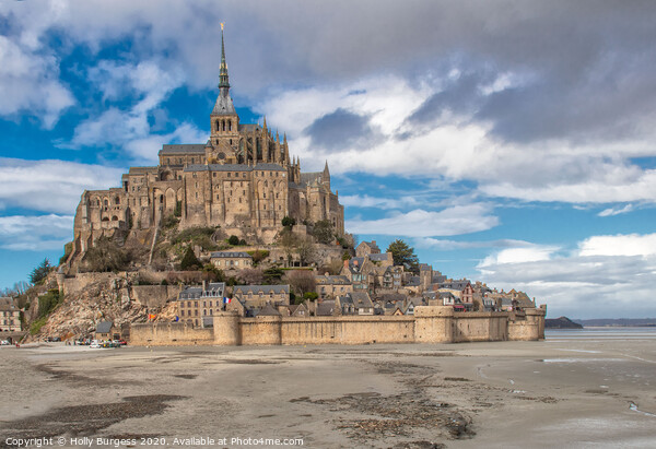 Le mont saint michel, Benedictine Abbey Picture Board by Holly Burgess