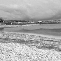 Buy canvas prints of Carsington Waters, Derbyshire, black and white  by Holly Burgess