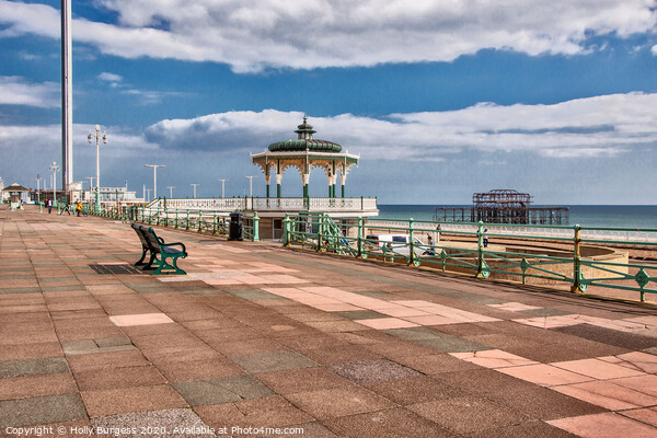Brighton sea front, Band stand East Sussex Picture Board by Holly Burgess