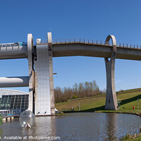Buy canvas prints of Falkirk wheel, Scotland, fort and Clyde Canal with the grand union  by Holly Burgess