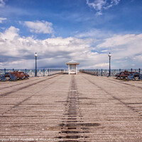 Buy canvas prints of Swanage Pier Victorian Pier, restored for event of history  by Holly Burgess