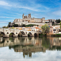 Buy canvas prints of Chateau Castle Beziers France  by Holly Burgess