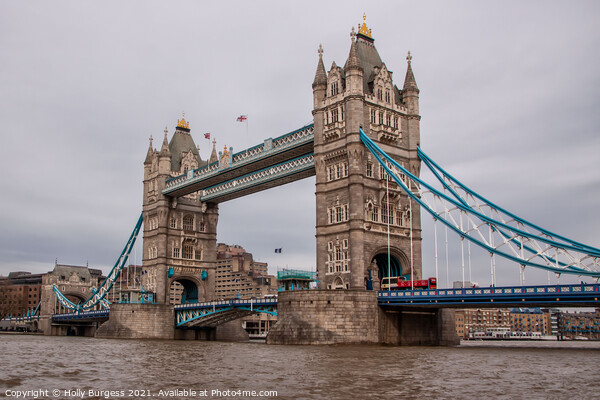 Tower bridge London on the river thames  Picture Board by Holly Burgess