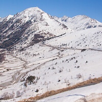 Buy canvas prints of Andorra's Winter Wonderland: A Ski Haven by Holly Burgess