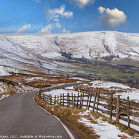 Buy canvas prints of Chilled Encounter with Edale Derbyshire by Holly Burgess