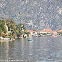 Buy canvas prints of Lake Como Northern Italys Laombardy region  by Holly Burgess