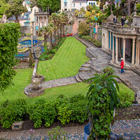 Buy canvas prints of Portmeririon Wales village  by Holly Burgess