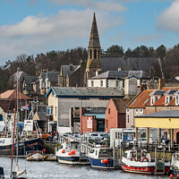 Buy canvas prints of Eyemouth Small seaside town in Scotland  by Holly Burgess
