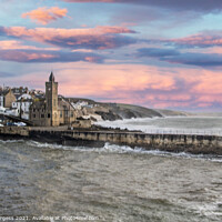 Buy canvas prints of PortLeven a town in Cornwall, small fishing village,  by Holly Burgess