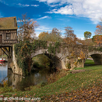 Buy canvas prints of France,Vernon the Mill house France Normandy  by Holly Burgess