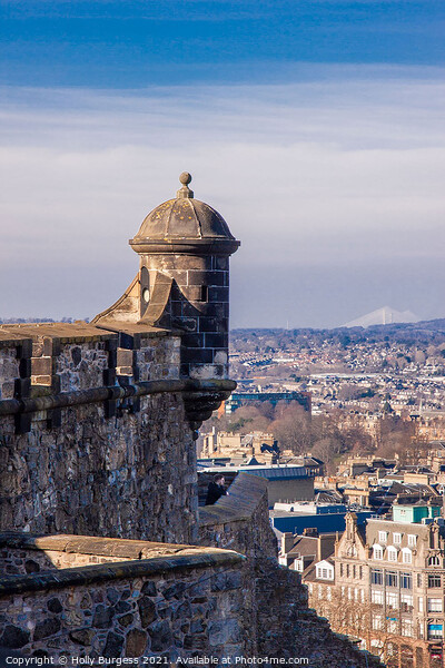 'Edinburgh Castle: The Skyline Sentry' Picture Board by Holly Burgess