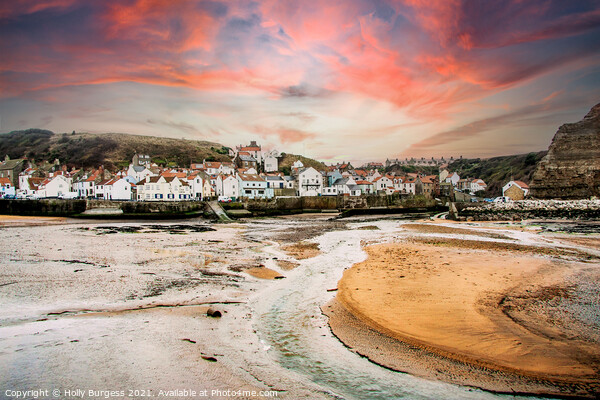 Runswick Bay North Yorkshire  Picture Board by Holly Burgess