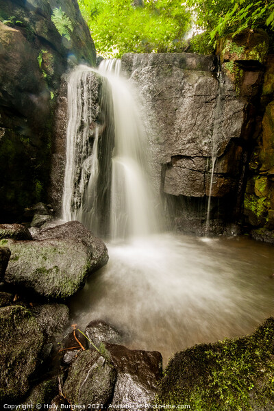 Derbyshire's Hidden Gem: Enchanting Waterfalls Picture Board by Holly Burgess