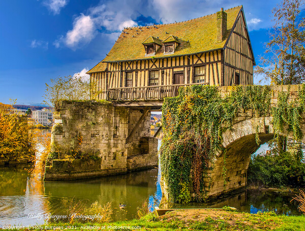 Time-Honoured Watermill in Vernon, Normandy Picture Board by Holly Burgess
