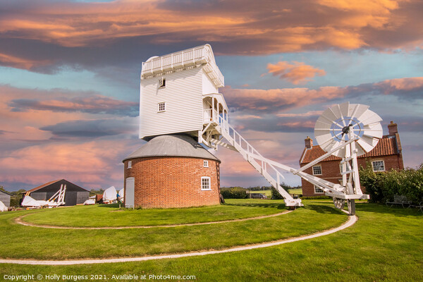 Historical Norfolk Postmill: A Classic Narrative Picture Board by Holly Burgess
