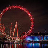 Buy canvas prints of London Eye At Night by Gary Cooper