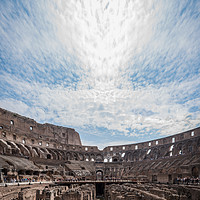 Buy canvas prints of Creative Rome Colosseum by Gary Cooper