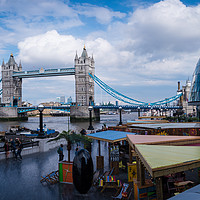 Buy canvas prints of Creative Tower Bridge Landscape by Gary Cooper