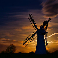 Buy canvas prints of Thurne Mill by Moonlight by Bill Daniels