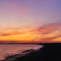 Buy canvas prints of Hayling Island at Dusk by Gav Argent