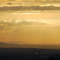 Buy canvas prints of South Gloucestershire at Dusk by Gav Argent