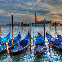 Buy canvas prints of Venice Gondolas by Danny Cannon