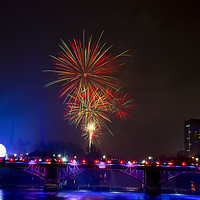 Buy canvas prints of Fireworks on the Green 2 by Raymond Bell