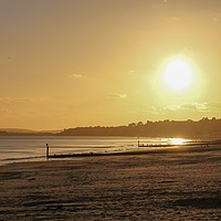 Buy canvas prints of Bournemouth Beach Sunset by Lucy Bishop