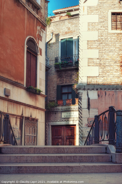 Alley in Venice  Picture Board by Claudio Lepri