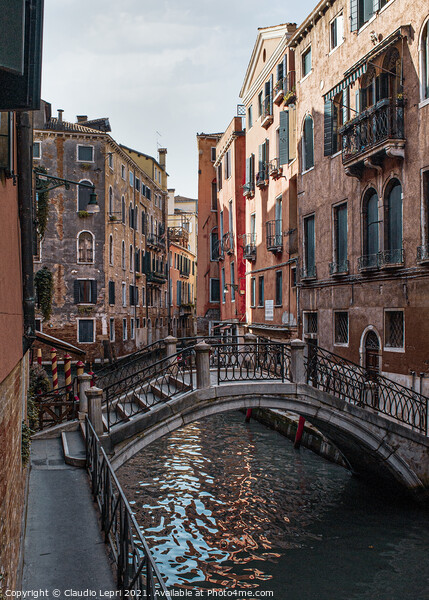 Small canal in Venice Picture Board by Claudio Lepri
