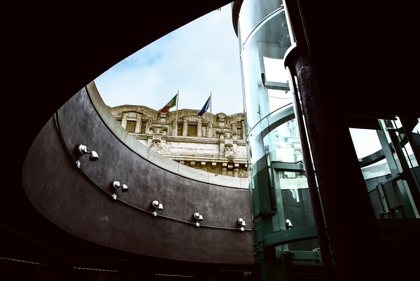 Urban Slit. The Central Station in Milan Picture Board by Claudio Lepri