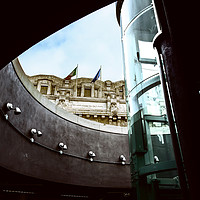 Buy canvas prints of Urban Slit. The Central Station in Milan by Claudio Lepri
