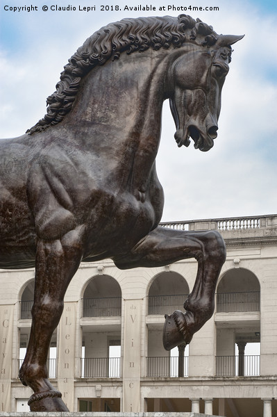 The Horse of Leonardo, close-up, Milan Italy Picture Board by Claudio Lepri