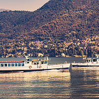 Buy canvas prints of Ferryboat on Como Lake, Italy #2 by Claudio Lepri