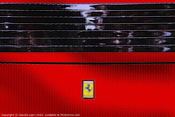 Rosso Ferrari #2 _ Digital Art Picture Board by Claudio Lepri