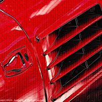 Buy canvas prints of Rosso Ferrari #1 _ Digital Art by Claudio Lepri