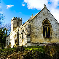 Buy canvas prints of Church of  Holy Cross, Shipton on Cherwell, Oxon. by Stephen Robinson