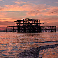 Buy canvas prints of Love on the Beach - St Valentine's Day on Brighton by robin whitehead