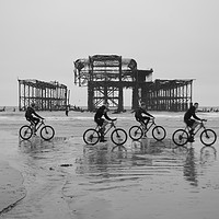 Buy canvas prints of Low Rider on Brighton Beach  by robin whitehead