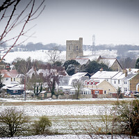 Buy canvas prints of Southfleet in the Snow of 2021 by robin whitehead